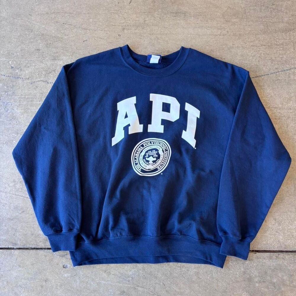 Vintage 90s Alabama Polytechnic Institute baggy crewneck, size large, no flaws!